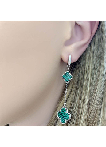 Серебряные серьги с малахитом (2099017) Silver Breeze (317355713)