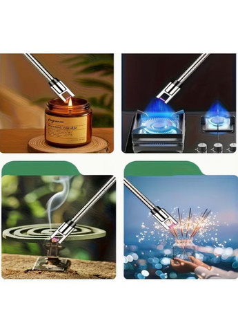 Імпульсна USB запальничка з вбудованим акумулятором для газової плити, духовки, свічок No Brand USB-зарядка (370792289)