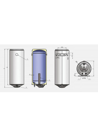 Водонагрівач Style 50 SLIM 1,5 kW 72267W ELDOM (346492159)
