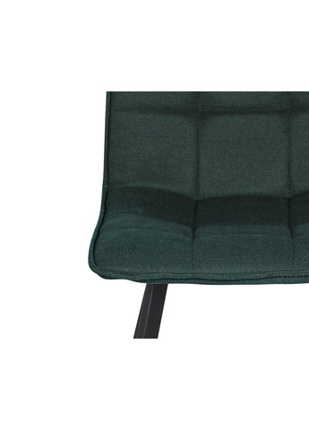 Стілець кухонний EARI TEX Чорний каркас / Смарагдова тканина Intarsio (372178467)