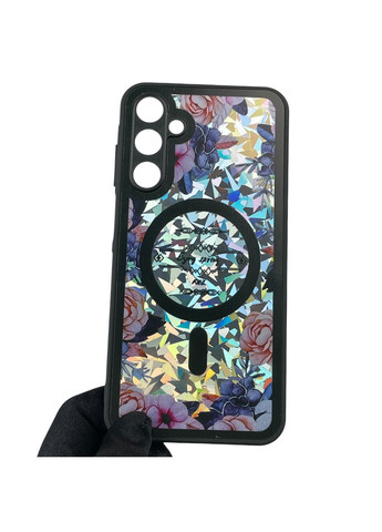 Чехол для Galaxy A25 5G (SM-A256B) с 3д эффектом с магнитом магсейф на самсунг а25 5г чёрный Samsung (366022126)