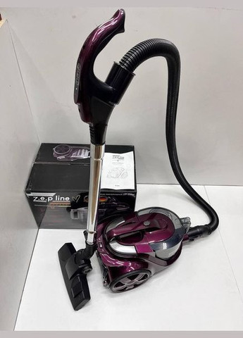 Контейнерный мощный вакуумный пылесос с НЕРА фильтром ZP-6805 4л 4000Вт Фиолетовый Zepline (322820907)