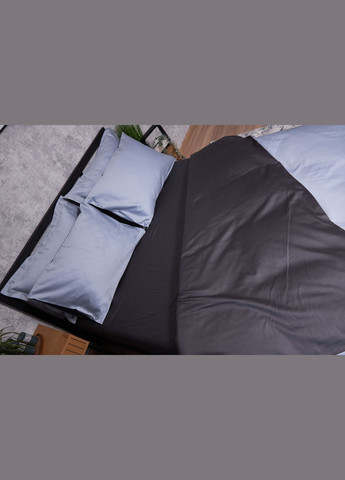 Комплект постельного белья Satin Premium полуторный евро 160х220 наволочки 2х50х70 (MS-820002879) Moon&Star skyline gray (288043435)