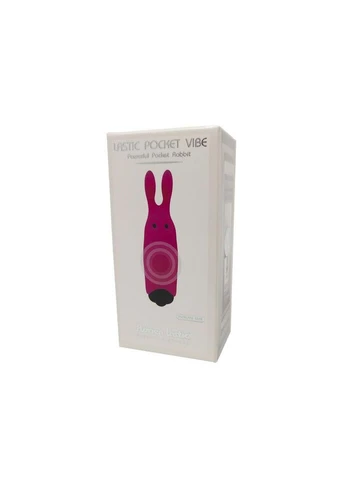 Віброкуля Pocket Vibe Rabbit Pink зі стимулювальними вушками Adrien Lastic (315014800)