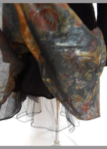 Чорна плаття жіноче ошатне велюр 46р 046tp (тільки в зазначеному розмірі, тільки 1 шт.) No Brand