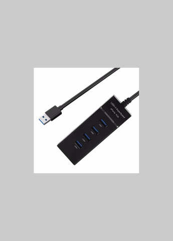 Usb hub 4 порту 303 ( USB 3.0 ) Black No Brand (328283318)