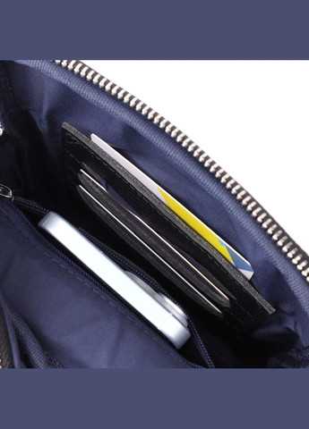 Удобная вертикальная сумка для мужчин из натуральной кожи с карманами Черный (sku_22862) No Brand (328922403)