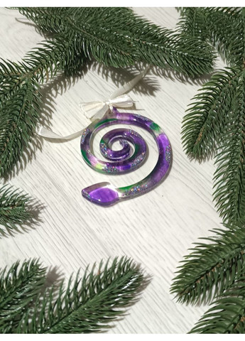 Новогодняя игрушка из эпоксидной смолы ручной работы Змея Спираль Hand Made (365722502)