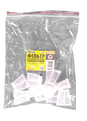Фільтр для фарбопульта GM з нижнім бачком, набір 10 шт (81-8613) Mastertool (320575989)