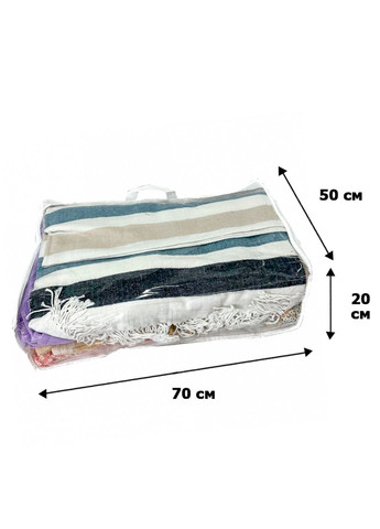 Чехол-сумка для хранения вещей, одеял, подушек L 70х50х20 см с ручкой Organize (291018675)