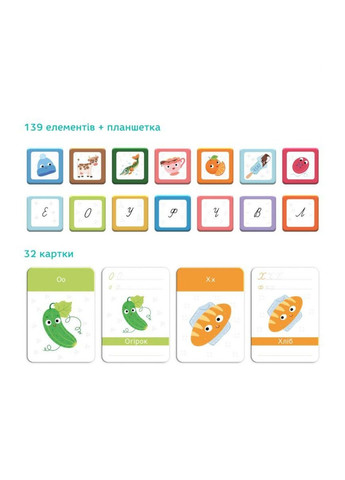 Развивающая игра Украинский магнитный алфавит 200213 Dodo (297003027)