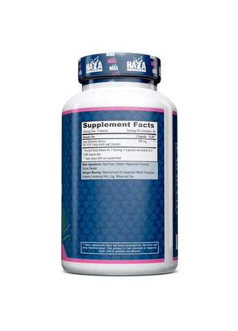 Натуральна добавка Saw Palmetto 200 mg, 60 капсул Haya Labs (336382945)