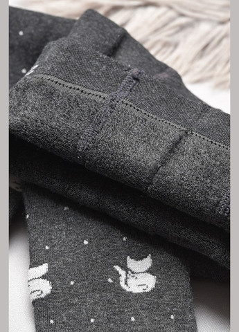 Колготы детские махровые для девочки темно-серого цвета Let's Shop (302947819)