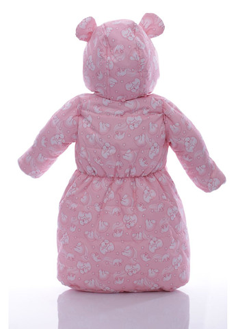 Конверт на флісі для дівчинки з Ведмедики персиково-рожевий 68 см (44909) BABYKROHA (297197562)