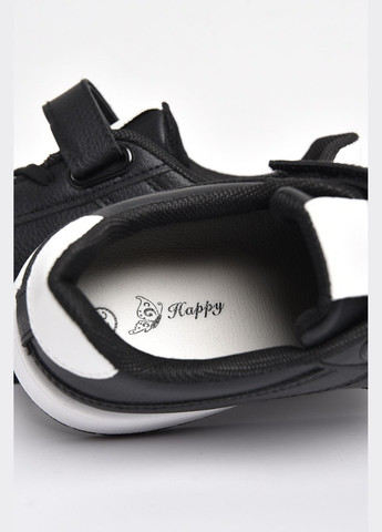 Черные демисезонные кроссовки детские черного цвета на липучках Let's Shop