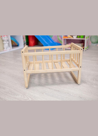 Ліжко для ляльок дерев'яне 44х26х31 см дитяча іграшка з екологічного матеріалу HM furnitura (330608362)