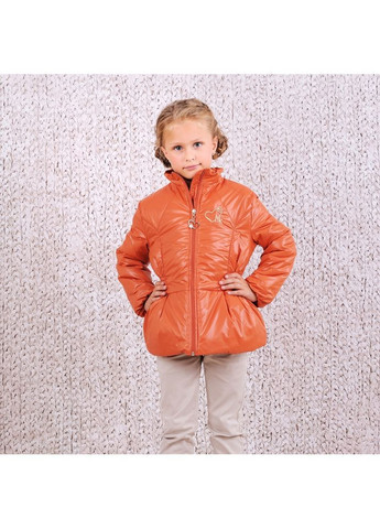 Теракотова демісезонна куртка демісезонна для дівчат модний карапуз Trendy Tot 03-00458_000006715