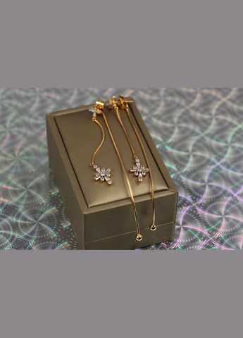 Сережки гвоздики троянда вітрів 9 см золотисті Xuping Jewelry (316433661)