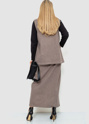 Костюм женский классический с юбкой, цвет серый, Kamomile (276393144)