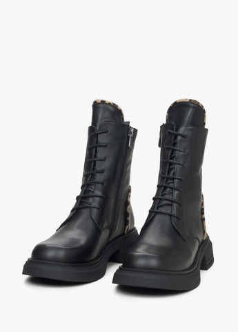 Осенние ботинки, цвет черный Estro