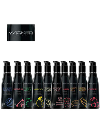 Съедобный лубрикант Wicked Blueberry Muffin со вкусом черничного маффина, 60 мл Wicked Sensual Care (298936520)