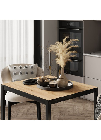 Обеденный стол Brevity Loft mini 670х750х670 Дуб крафт золотой/Чёрный металл (TB03120000030) Art In Head (337309210)