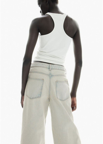 Жіночі широкі джинси Wide Regular (58006) W34 Блакитні H&M - (315674578)