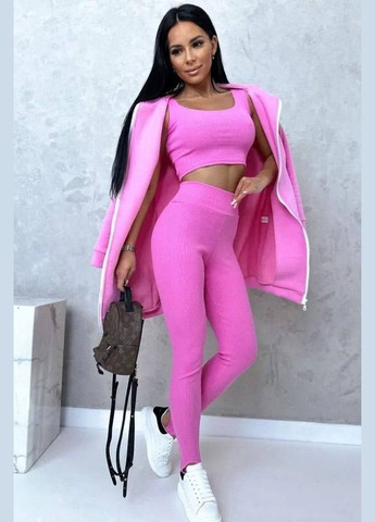 Костююм жіночий рожевого кольору Let's Shop (278274333)