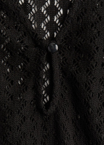 Черное пляжное платье H&M однотонное