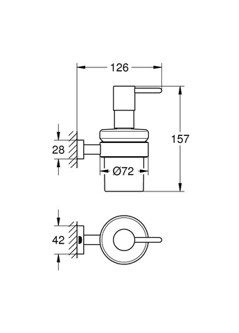 Дозатор для жидкого мыла Essentials Cube (40756001) Grohe (336549186)