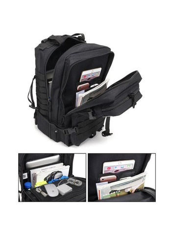 Тактический рюкзак Military армейский туристический рюкзак на 40 литров с системой M.O.L.L.E Black L&L (363132408)