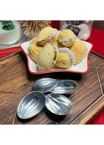 Металлические формочки порционные для выпечки печенья орешки с ребристой поверхностью Master Class (322765911)