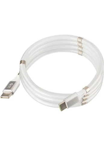 Кабель с магнитами Super KZUC001 Type-C/Type-C White Krazi (296638575)