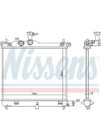 Радиатор Nissens (366166747)