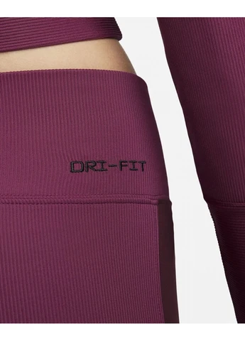Бордовые леггинсы ribbed sports utility leggings bordo fd4237-653 Nike
