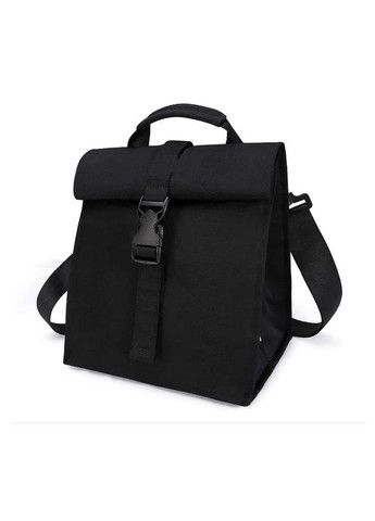 Термосумка для їжі та напоїв із довгою ручкою, ланч бег для чоловіків Roll 7л, чорна More (299715993)