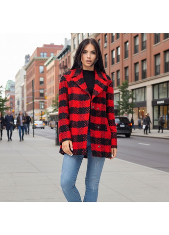 Красное демисезонное Пальто из шерсти с поясом Anastasimo