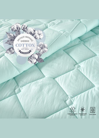 Набір Tropical євро ковдра 200х220 см + 2 подушки 50х70 см м'ята антиалергійний IDEIA (334726592)