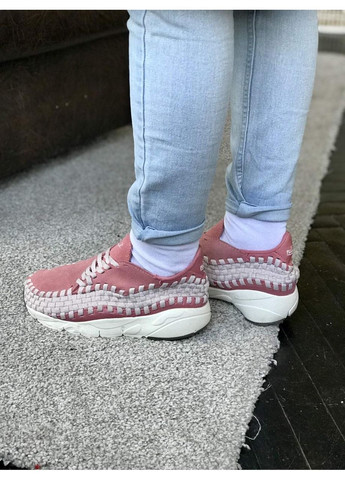 КРОСІВКИ ЖІНОЧІ NIKE FOOTSCAPE WOVEN PINK WHITE НАЙК No Brand рожеві демісезони (367169580)