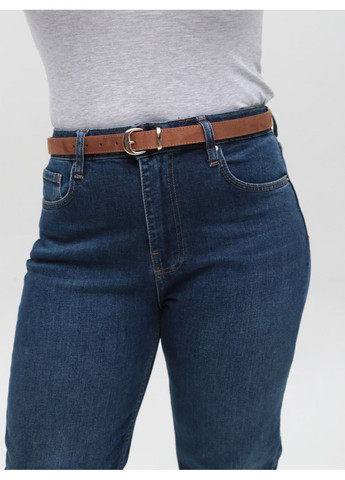 Джинсы женские синие прямые МОМ Мom regular Cracpot - (361855980)