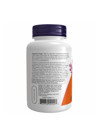 Chitosan Plus 500mg - 240 vcaps Now Foods (369399077)