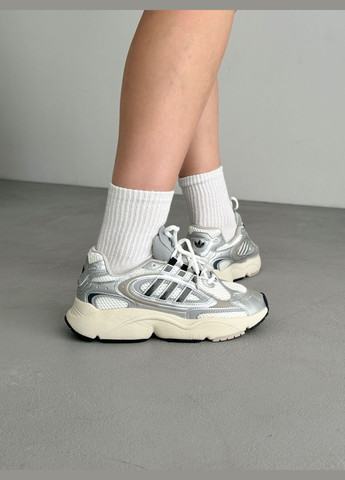 Кроссовки женские и мужские Adidas Ozmillen gray | Озмиллен серые No Brand серые демисезоны (316507763)