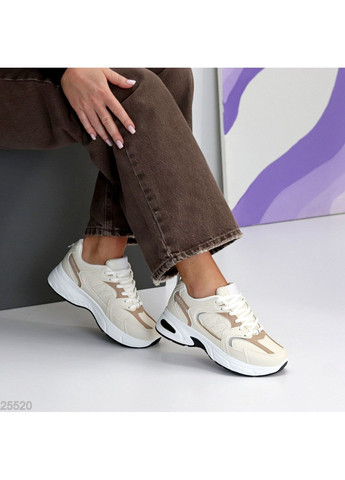 Кросівки жіночі зимові Nube No Brand бежеві (362416353)