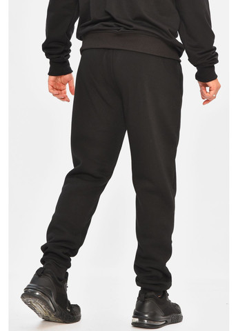 Спортивні штани чоловічі на флісі чорного кольору Let's Shop (363253885)