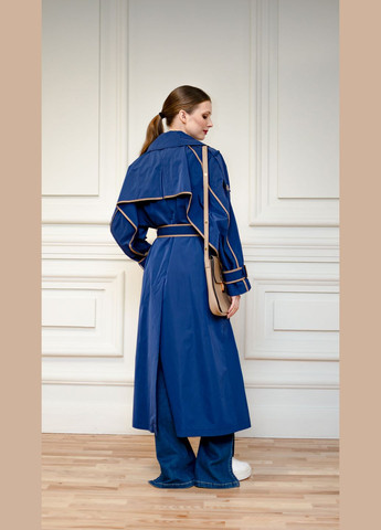 Синяя летняя легкий базовый тренч таур Dolcedonna