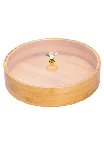 Менажница деревянная на 4 секции с крышкой для закусок Ø25 (см) круглая HB-40-3 Yiwu (368766940)