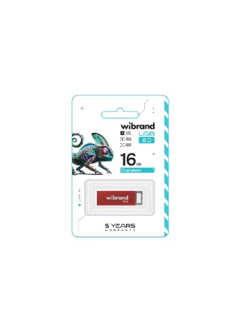 USB флеш накопитель (WI2.0/CH16U6R) Wibrand 16GB Chameleon Red USB 2.0 (300801433)