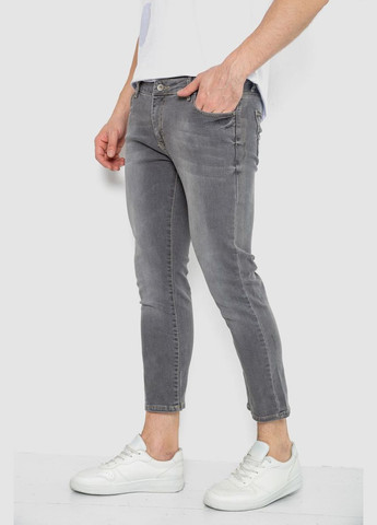 Серые демисезонные прямые джинсы мужские серые однотонные размер 28 (sku_247r6249) Ager