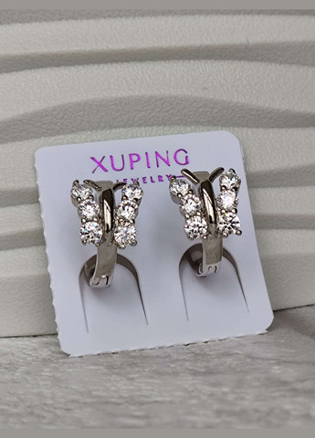 Класичні сріблясті сережки ксюпінг xuping родій медичний сплав метелики Xuping Jewelry (337503370)