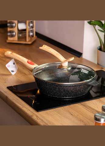 Сковорода універсальна алюмінієва 26 см зі знімною ручкою, чорний MGC (322771164)